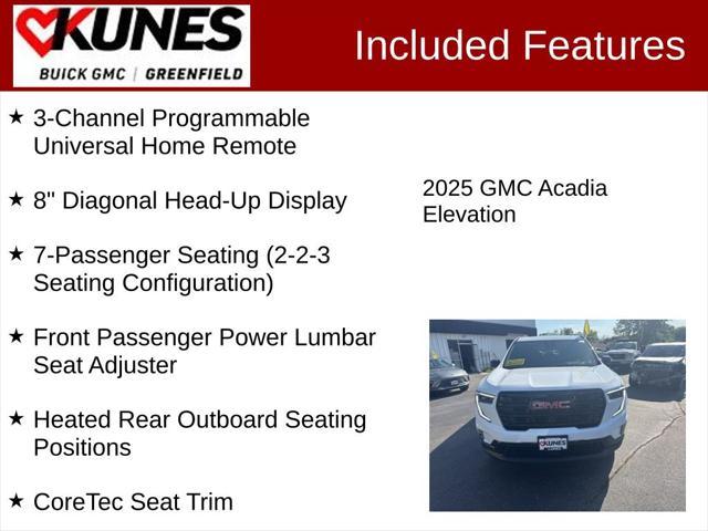 new 2025 GMC Acadia car, priced at $52,555