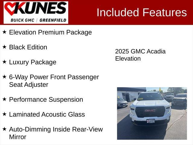 new 2025 GMC Acadia car, priced at $52,555