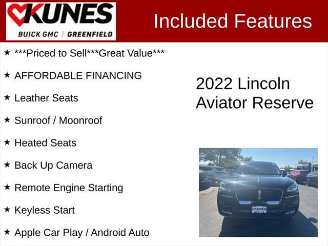 used 2022 Lincoln Aviator car, priced at $46,477