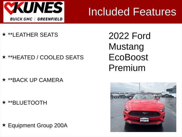 used 2022 Ford Mustang car, priced at $20,651