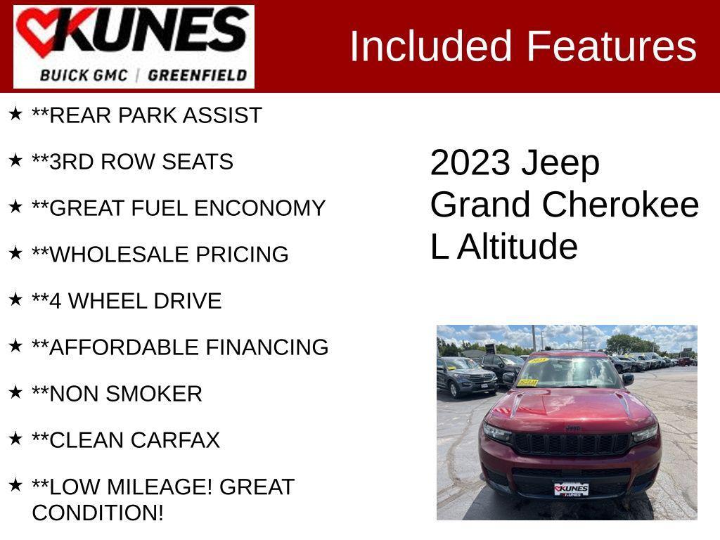 used 2023 Jeep Grand Cherokee L car, priced at $31,399