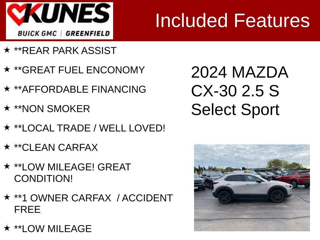 used 2024 Mazda CX-30 car, priced at $21,370