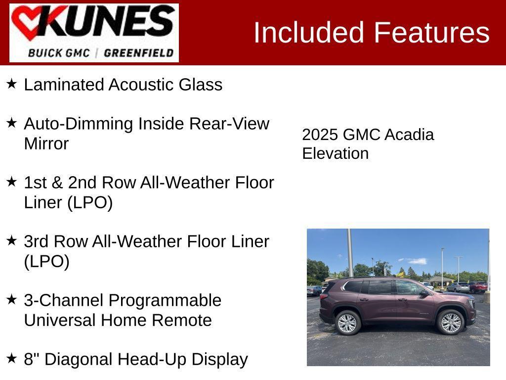 new 2025 GMC Acadia car, priced at $49,486
