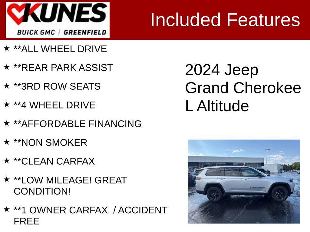 used 2024 Jeep Grand Cherokee L car, priced at $29,399