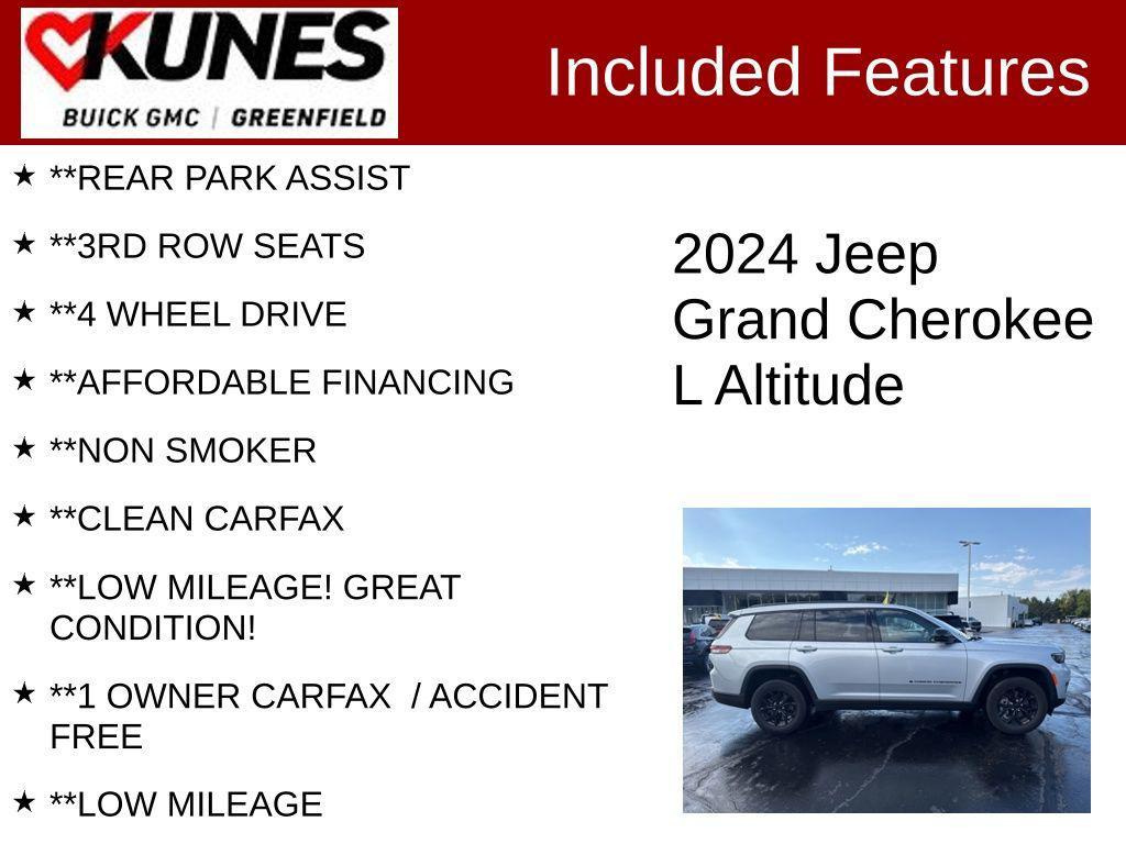 used 2024 Jeep Grand Cherokee L car, priced at $30,499