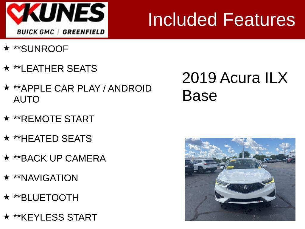 used 2019 Acura ILX car, priced at $25,699