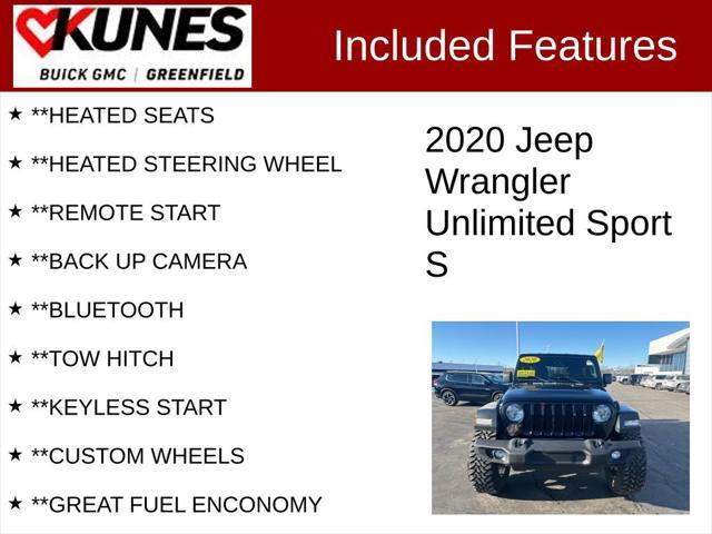 used 2020 Jeep Wrangler Unlimited car, priced at $24,399