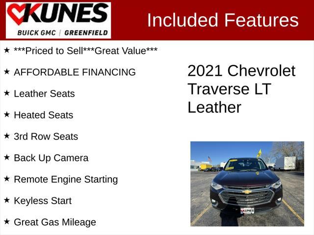 used 2021 Chevrolet Traverse car, priced at $27,199