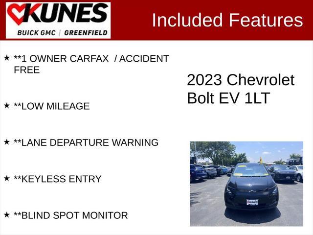 used 2023 Chevrolet Bolt EV car, priced at $16,995