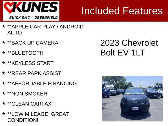 used 2023 Chevrolet Bolt EV car, priced at $16,995