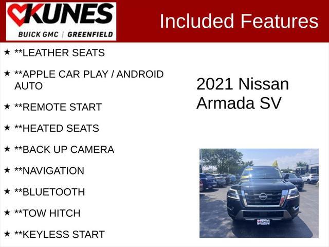 used 2021 Nissan Armada car, priced at $26,977