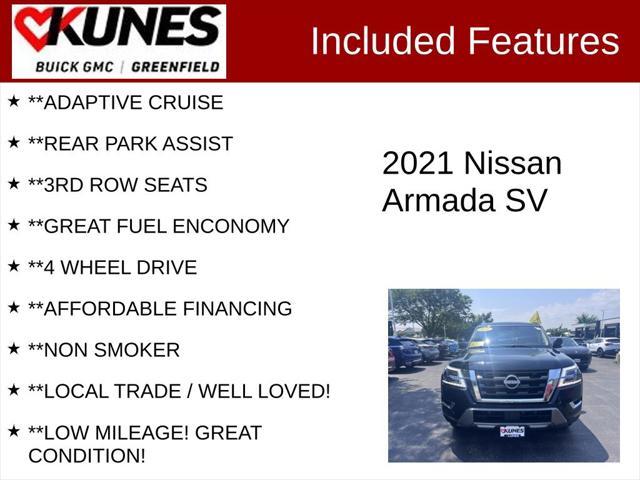 used 2021 Nissan Armada car, priced at $26,977