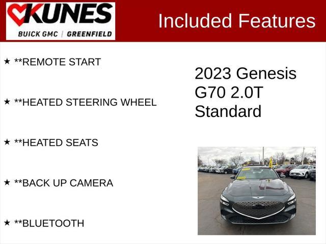 used 2023 Genesis G70 car, priced at $27,399