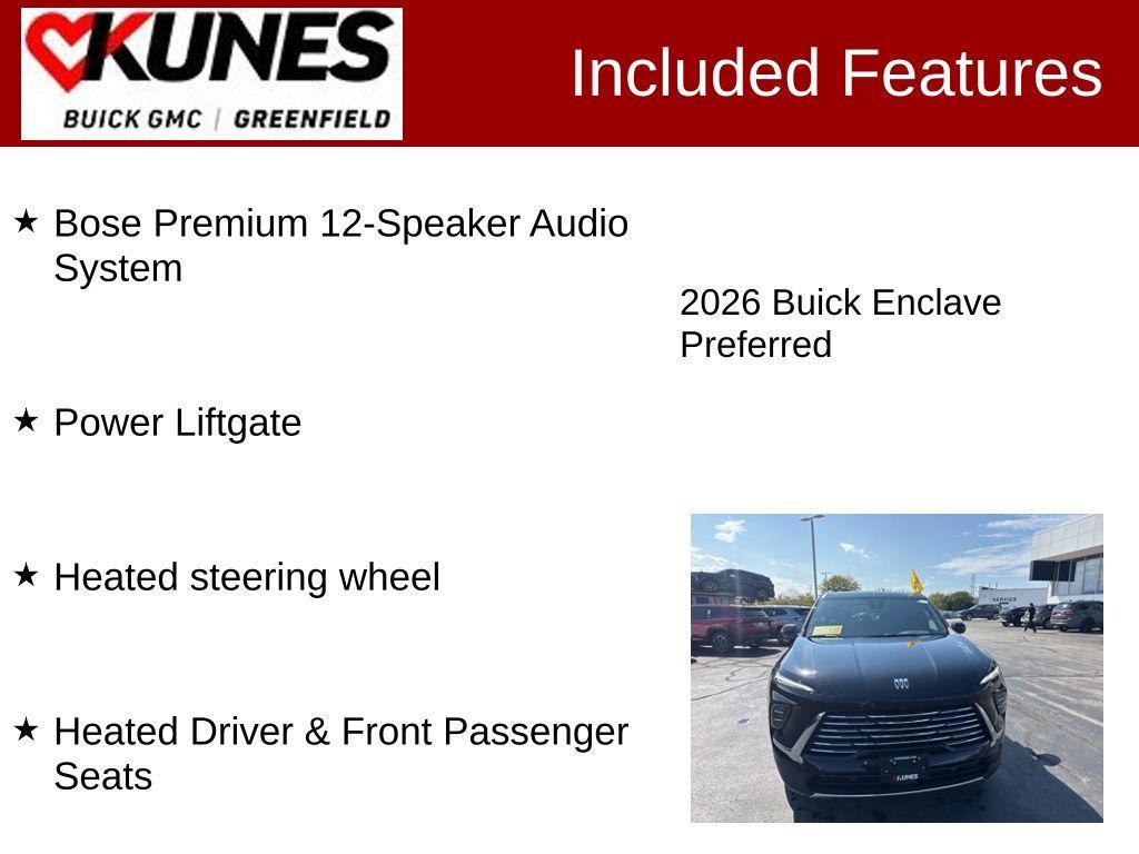 new 2026 Buick Enclave car, priced at $48,582