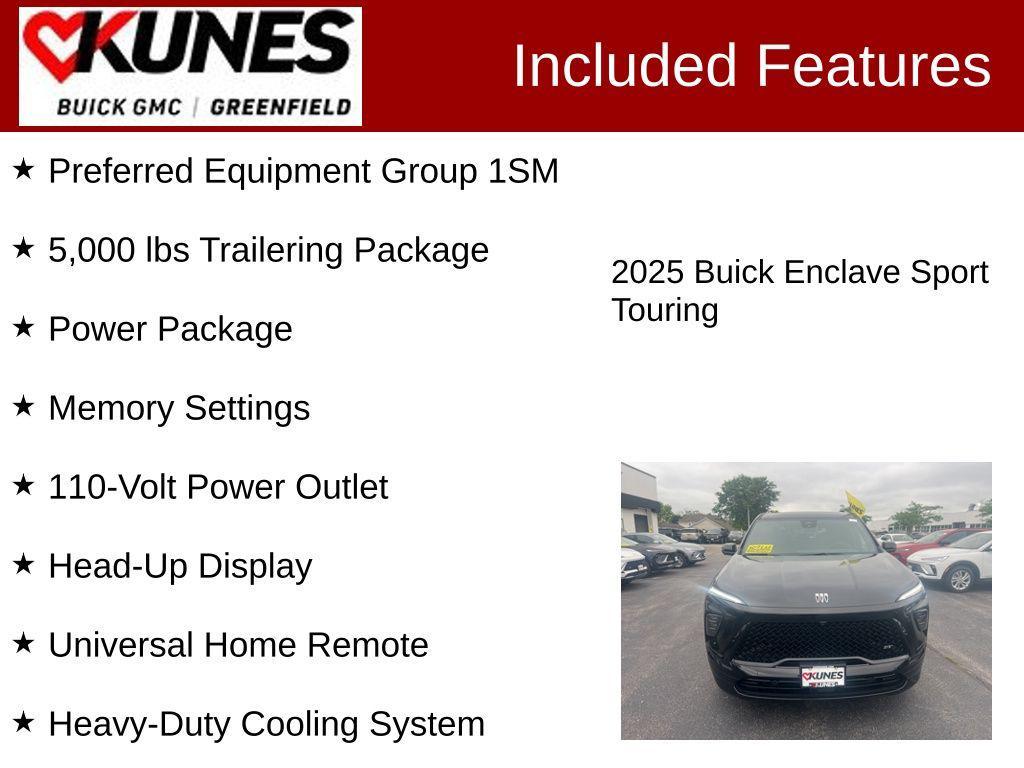 new 2025 Buick Enclave car, priced at $51,275