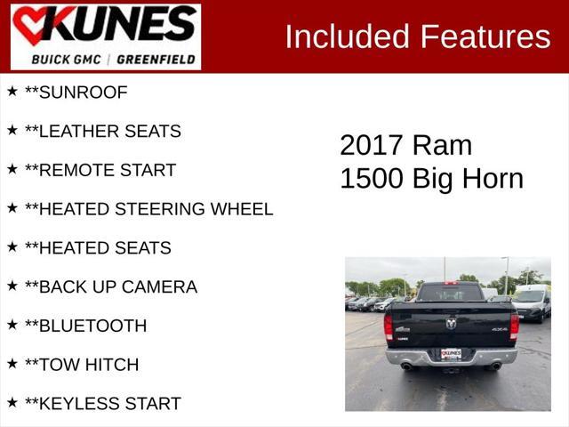 used 2017 Ram 1500 car, priced at $19,824