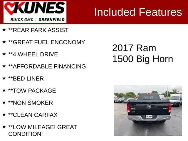 used 2017 Ram 1500 car, priced at $19,824
