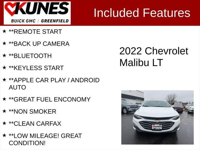 used 2022 Chevrolet Malibu car, priced at $16,499