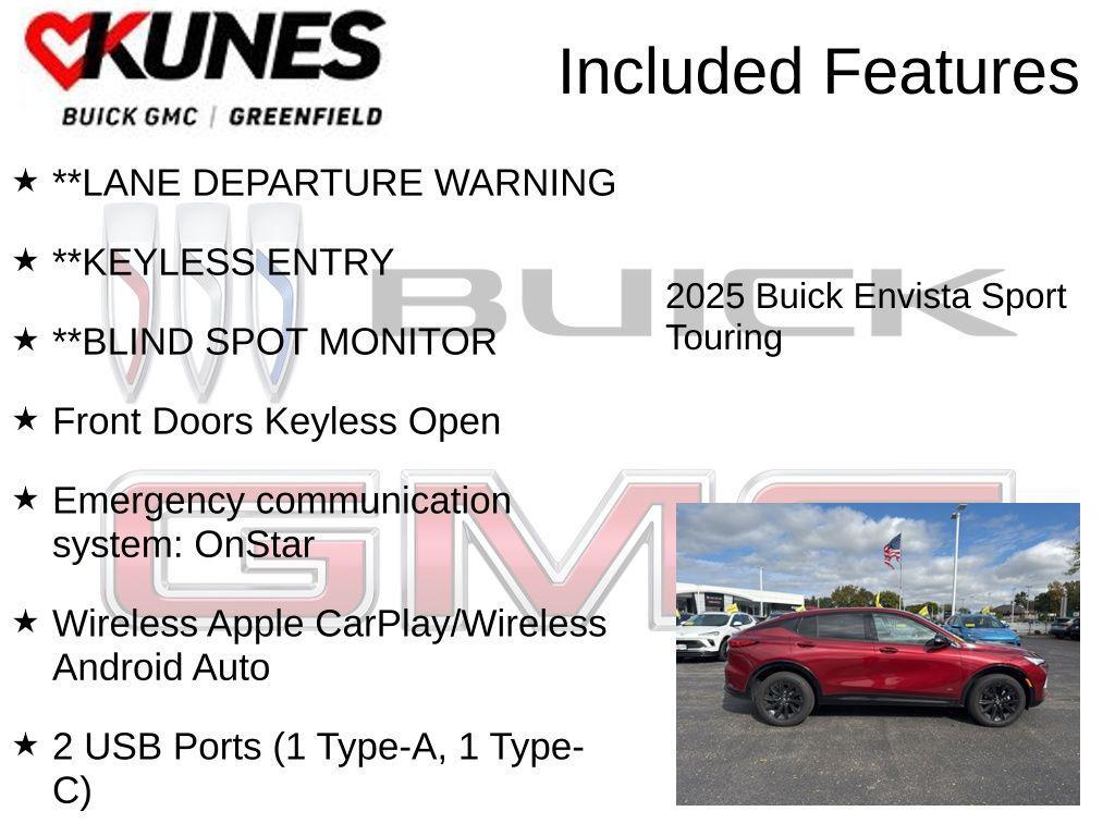 new 2025 Buick Envista car, priced at $25,987