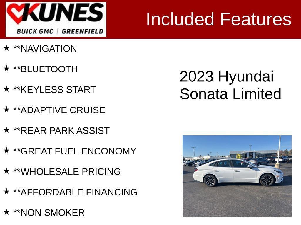 used 2023 Hyundai Sonata car, priced at $18,995