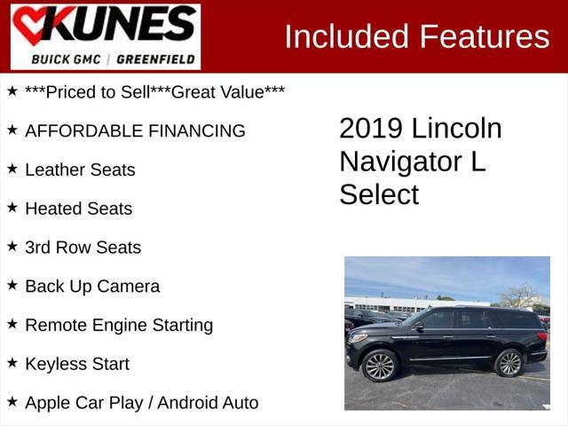 used 2019 Lincoln Navigator L car, priced at $28,177