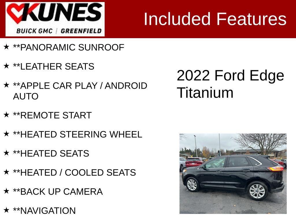 used 2022 Ford Edge car, priced at $19,499