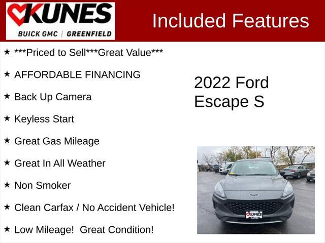 used 2022 Ford Escape car, priced at $18,399