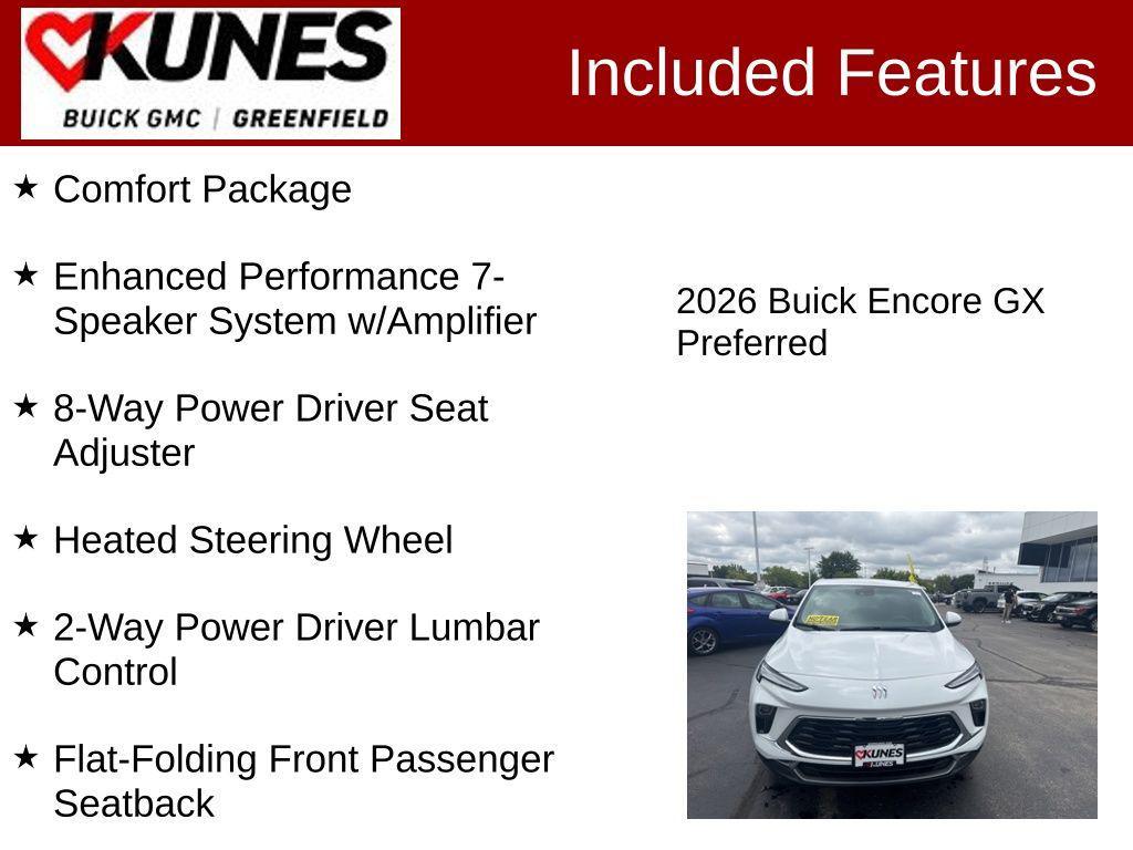 new 2026 Buick Encore GX car, priced at $27,837