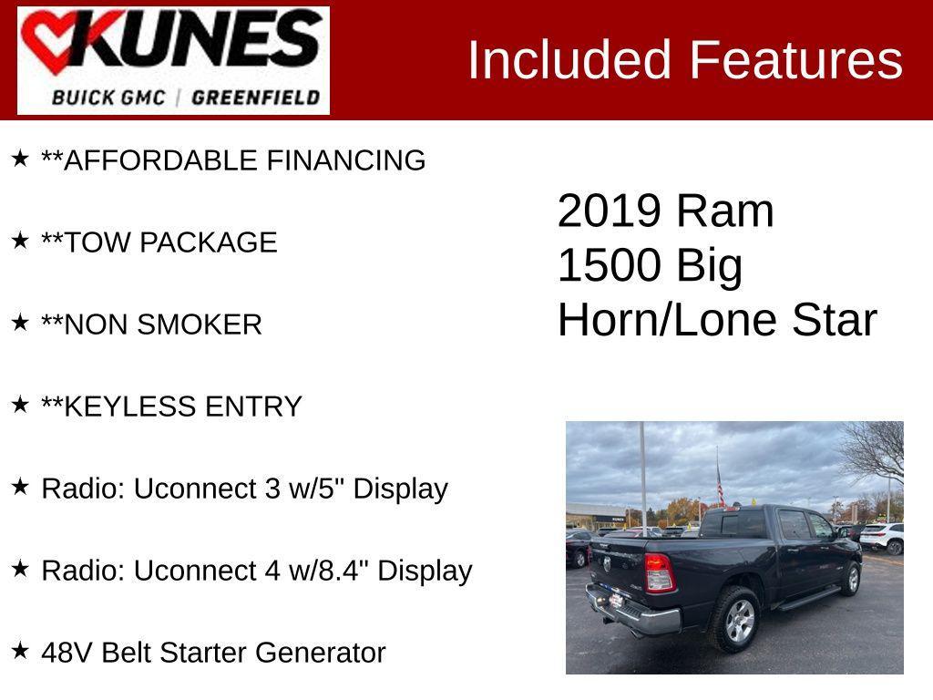used 2019 Ram 1500 car, priced at $23,599