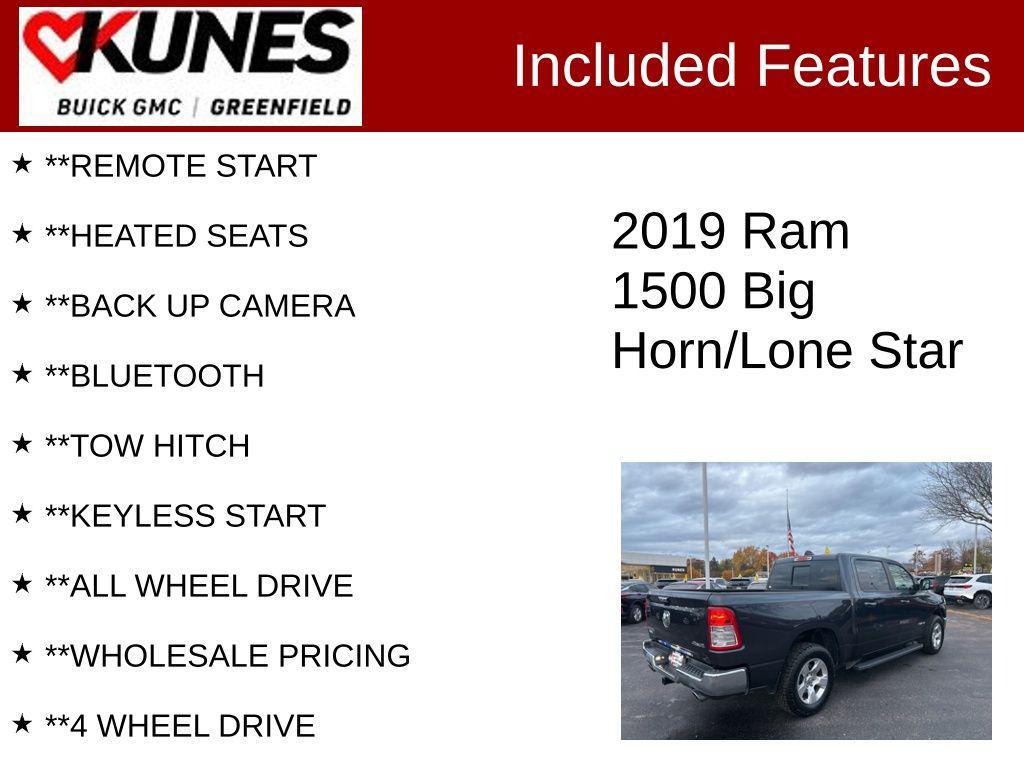 used 2019 Ram 1500 car, priced at $23,599