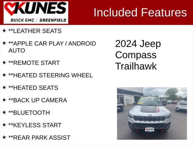 used 2024 Jeep Compass car, priced at $26,995