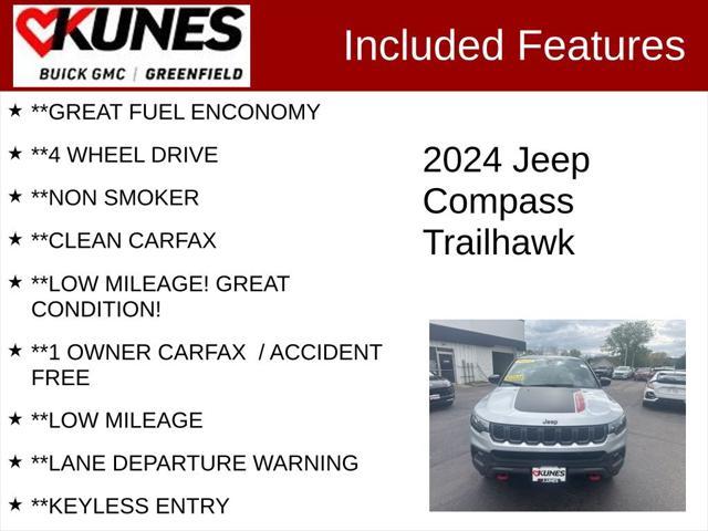 used 2024 Jeep Compass car, priced at $26,995
