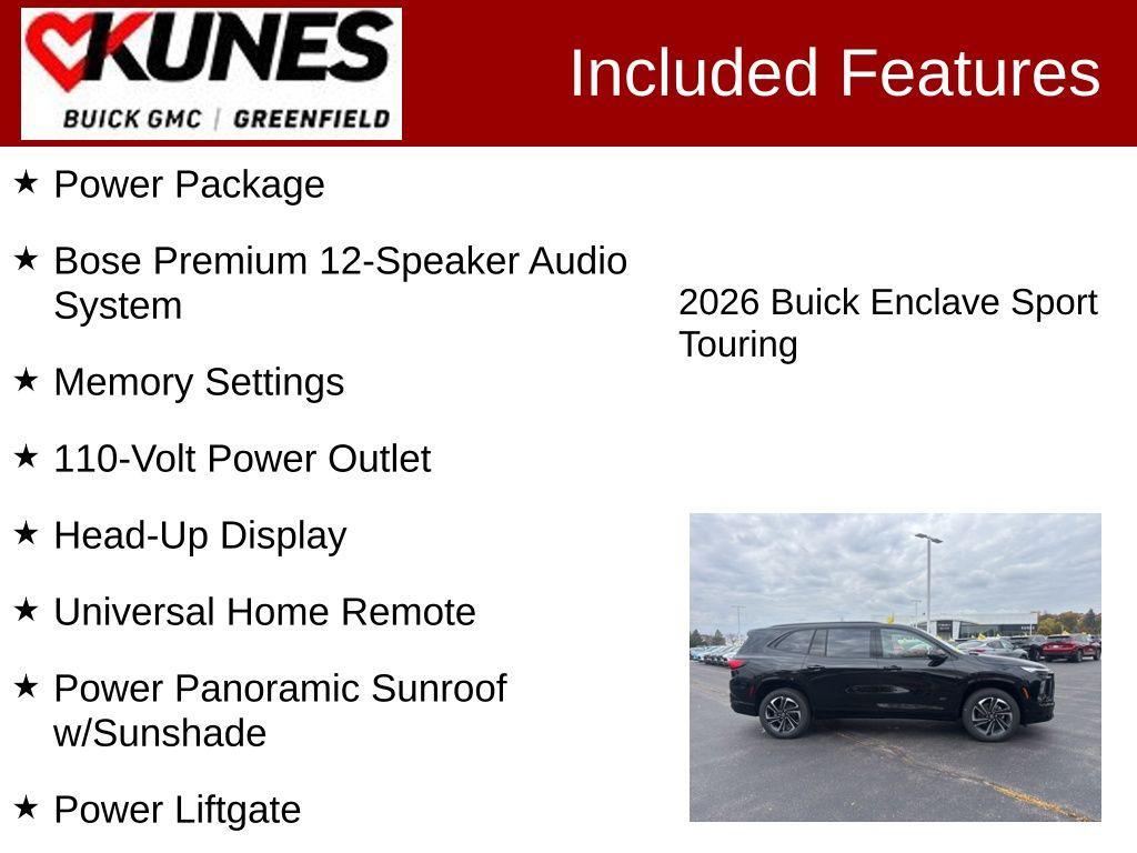 new 2026 Buick Enclave car, priced at $55,733
