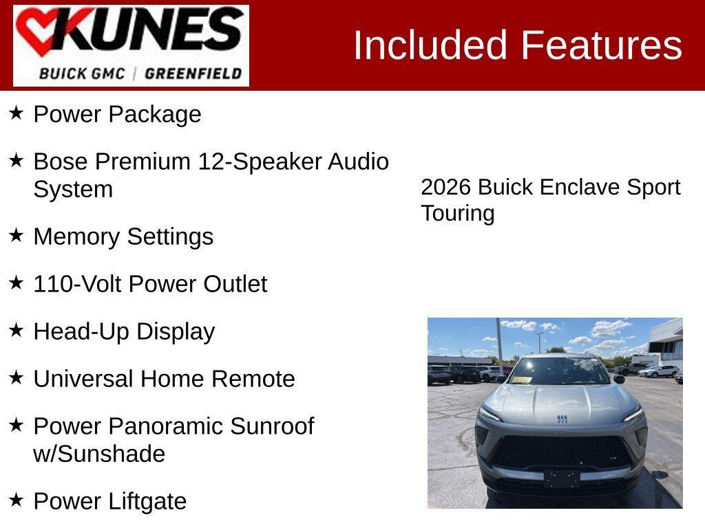 new 2026 Buick Enclave car, priced at $54,561