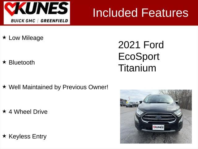 used 2021 Ford EcoSport car, priced at $17,398