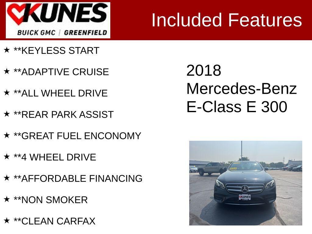 used 2018 Mercedes-Benz E-Class car, priced at $24,499