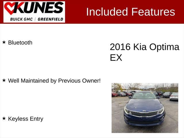 used 2016 Kia Optima car, priced at $12,499