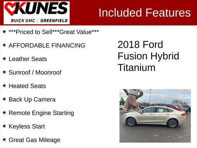 used 2018 Ford Fusion Hybrid car, priced at $7,777