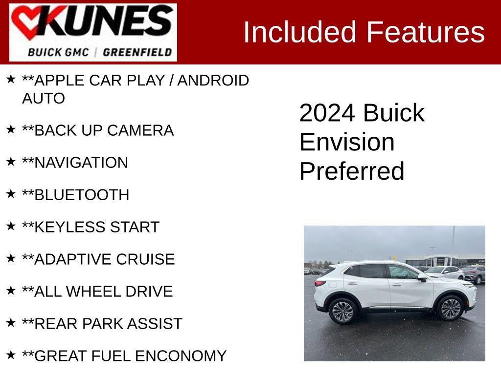 used 2024 Buick Envision car, priced at $26,499