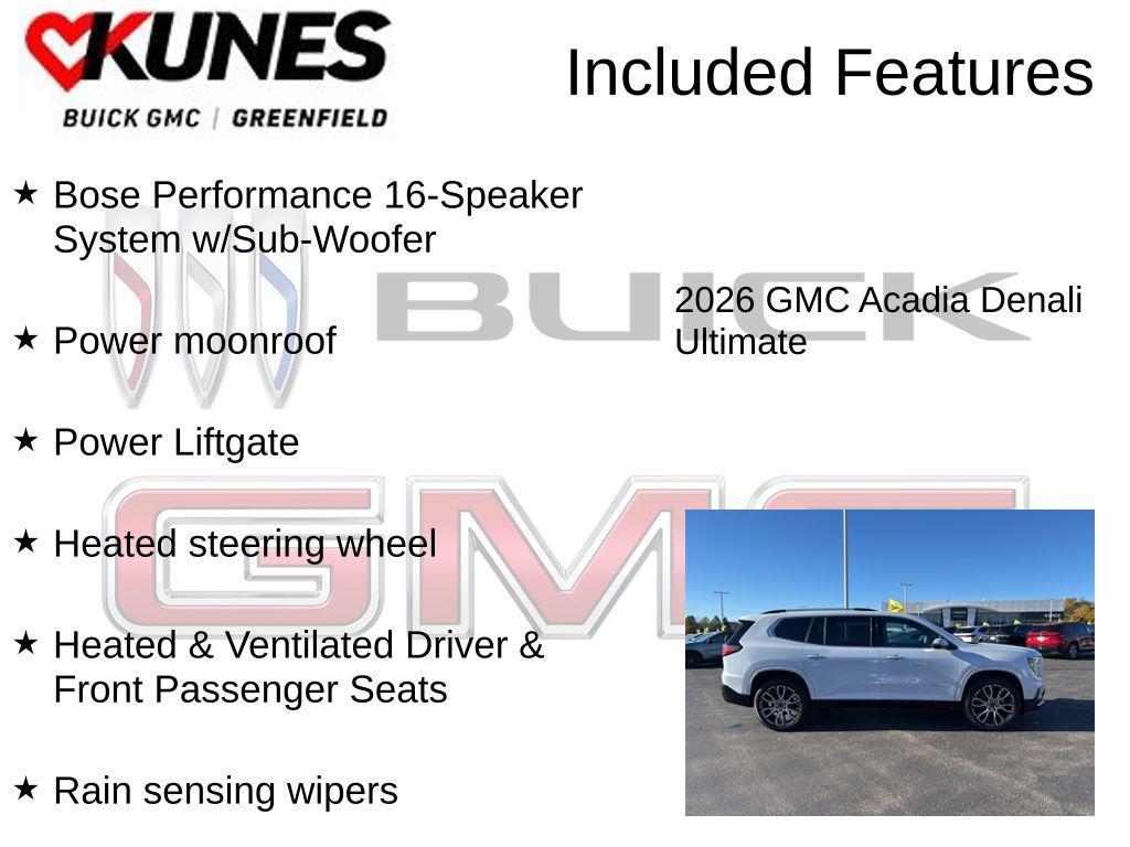 new 2026 GMC Acadia car, priced at $68,639