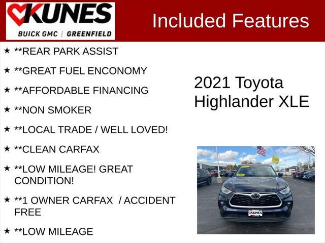 used 2021 Toyota Highlander car, priced at $30,599