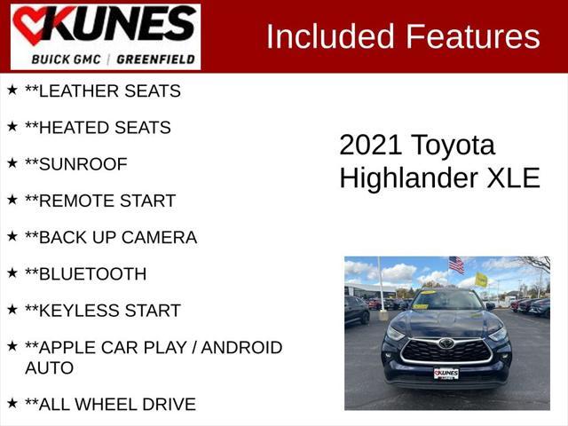 used 2021 Toyota Highlander car, priced at $30,599