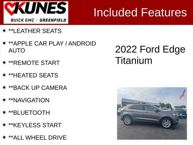 used 2022 Ford Edge car, priced at $23,799