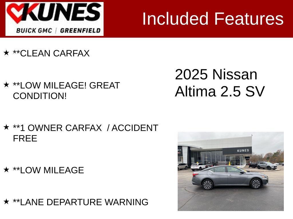 used 2025 Nissan Altima car, priced at $18,499