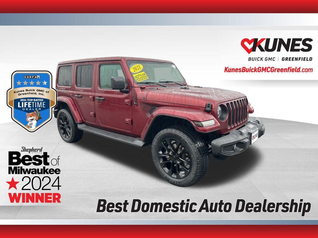 used 2021 Jeep Wrangler Unlimited 4xe car, priced at $30,995