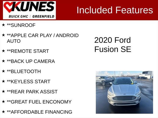 used 2020 Ford Fusion car, priced at $15,399