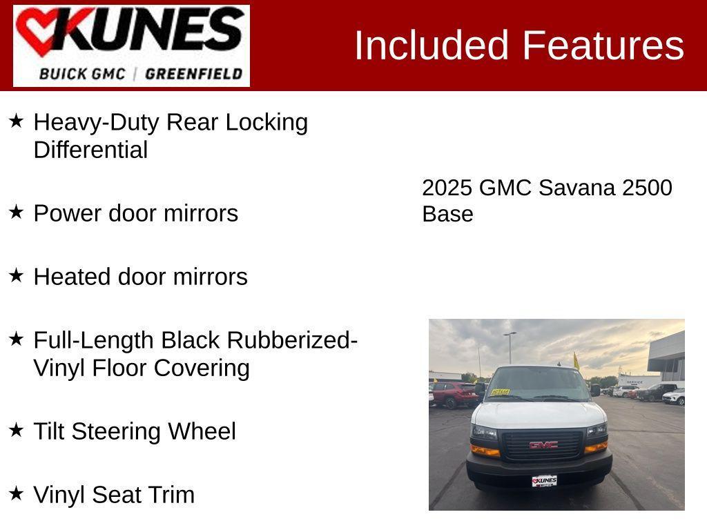 new 2025 GMC Savana 2500 car, priced at $47,977