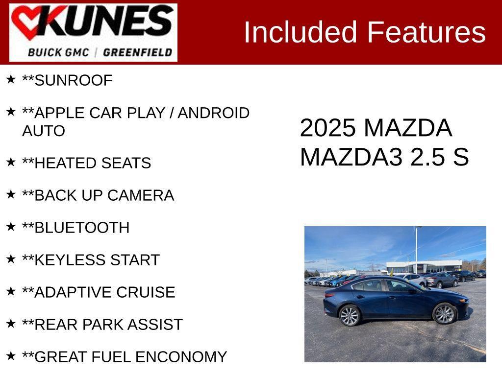 used 2025 Mazda Mazda3 car, priced at $23,399