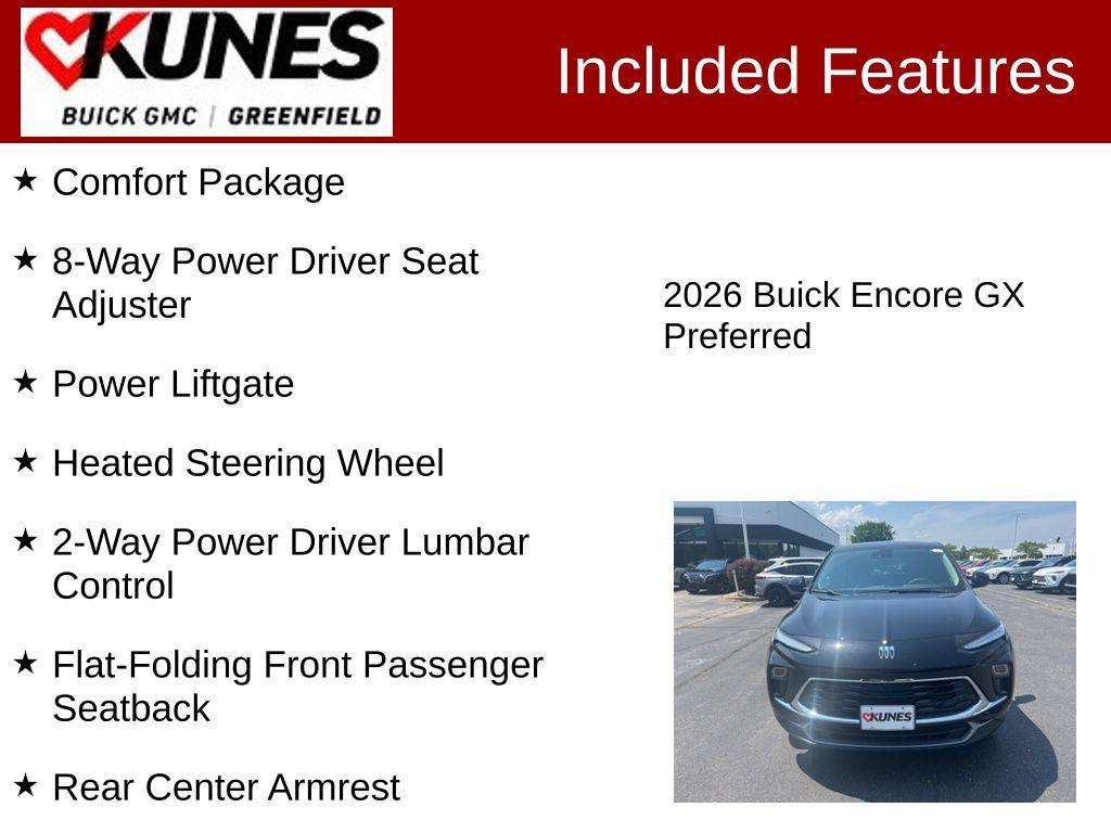 new 2026 Buick Encore GX car, priced at $26,996