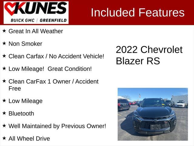 used 2022 Chevrolet Blazer car, priced at $33,399